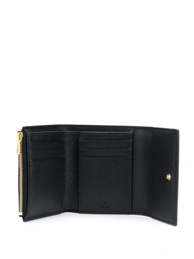 Shop Gucci Zumi Compact Wallet In Black