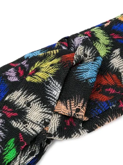 Shop Missoni Embroidered Hair Band In Black