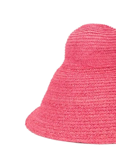 Shop Jacquemus Abstract Bucket Hat In Pink