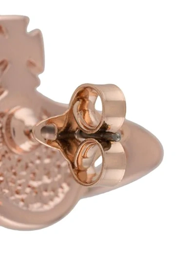 Shop Vivienne Westwood Mini Bas Relief Earrings In Pink
