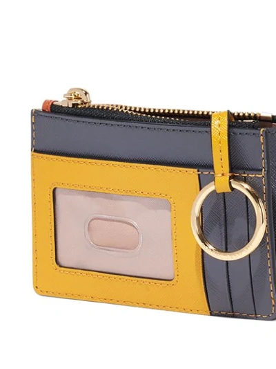 Shop Marc Jacobs The Snapshot Colour-block Wallet In Orange