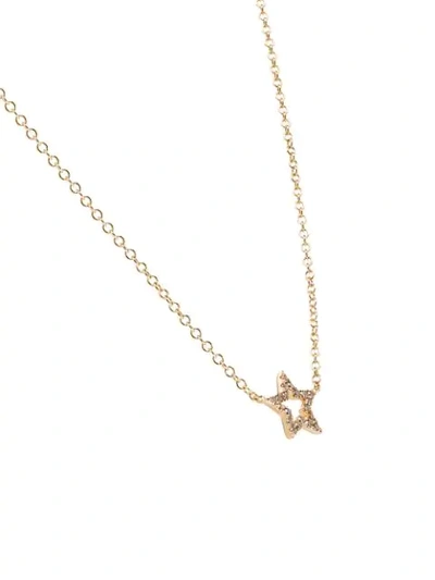 Shop Rosa De La Cruz Star 18k Yellow Gold Diamond Necklace