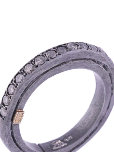 Shop Rosa Maria Ester Diamond Ring In Silver