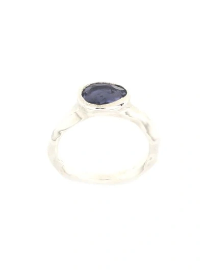 Shop Rosa Maria Stone Embellished Ring In Silver