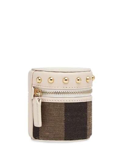 Shop Fendi Mini Travel Case In Brown