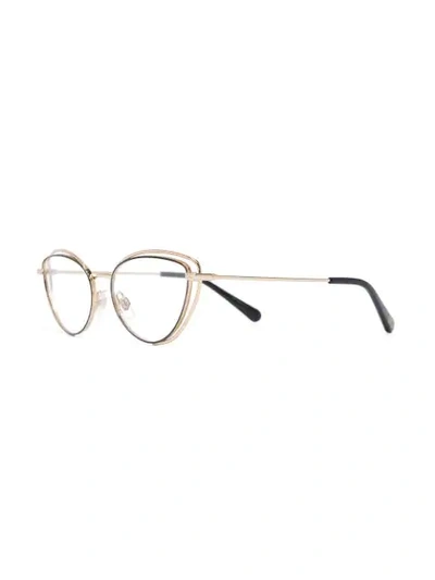 Shop Dolce & Gabbana Cat-eye Glasses In Black
