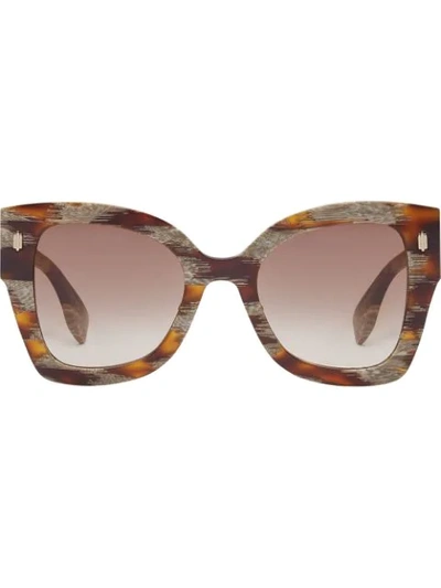 Shop Fendi F Is  Sunglasses In Brown