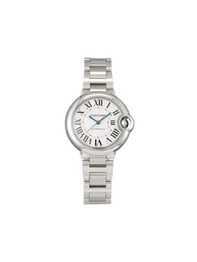 Shop Cartier 2020 Unworn Ballon Bleu 33mm In Silver