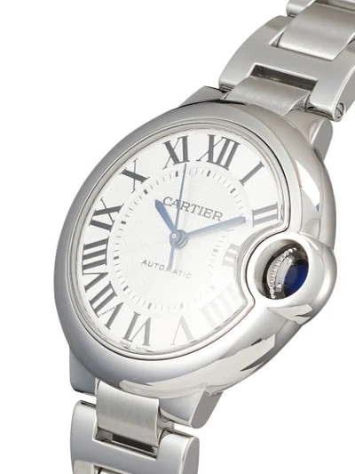 Shop Cartier 2020 Unworn Ballon Bleu 33mm In Silver