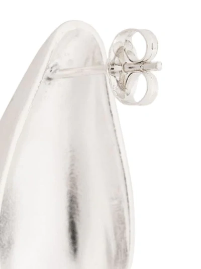 Shop Annika Inez Puffed Curio Earrings In Silver