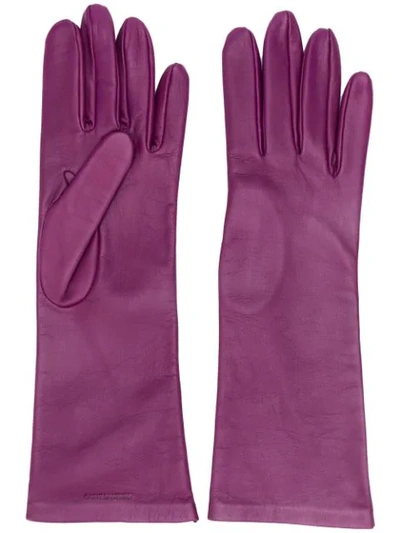 LOGO-DEBOSSED 5-FINGER GLOVES