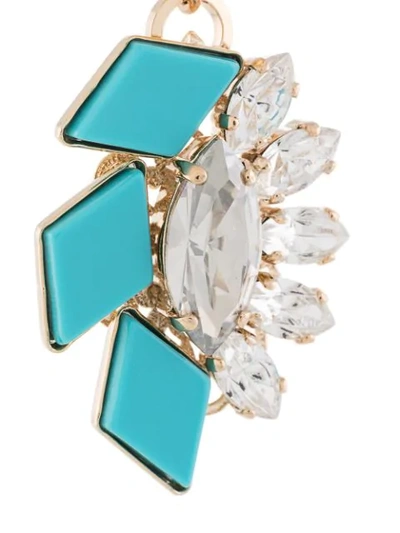 Shop Anton Heunis Crystal Drop Earrings In Blue