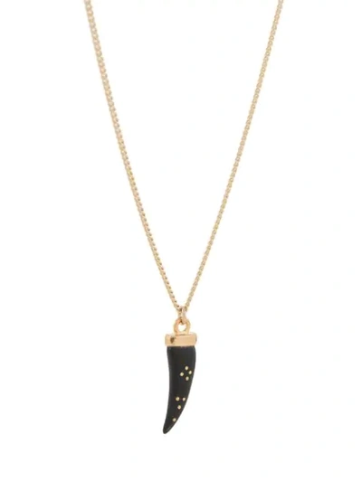 Shop Isabel Marant Buffalo-horn Pendant Necklace In Gold