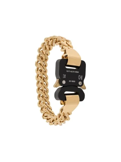 Shop Alyx Clasp Buckle Bracelet In Gold