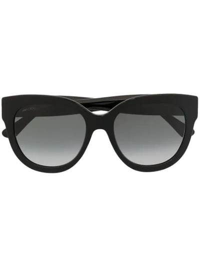 Jimmy Choo Jill Tinted Sunglasses In Black