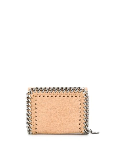 Stella Mccartney Small Falabella Flap Wallet In Neutrals