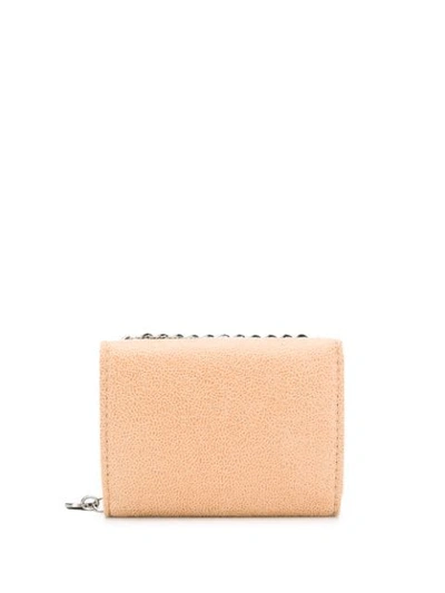 Stella Mccartney Small Falabella Flap Wallet In Neutrals