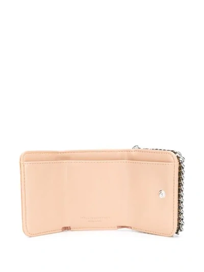 Stella Mccartney Small Falabella Flap Wallet In Neutrals