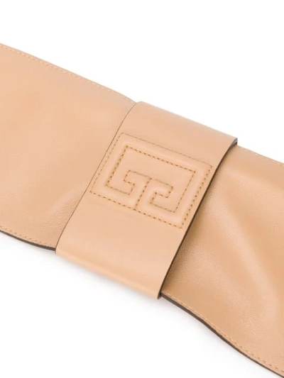 Shop Givenchy Oversized Belt In Neutrals