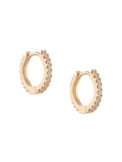 Shop Apm Monaco Mini Hoop Earrings In Gold