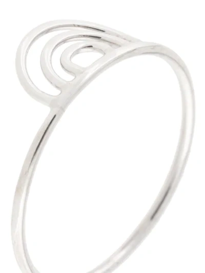 Shop Natalie Marie Ochre Band Ring In Silver