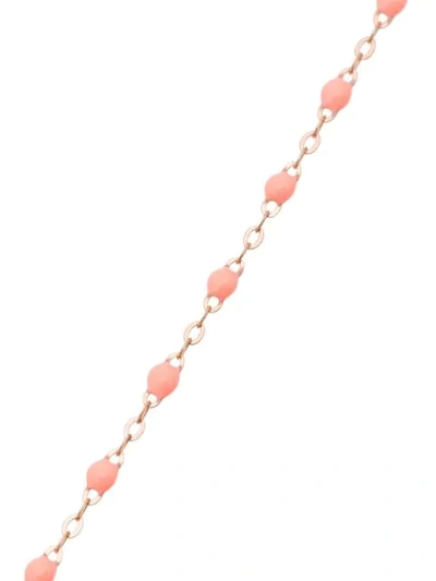 Shop Gigi Clozeau 18kt Rose Gold Saumon Bead Necklace In R48 Pink