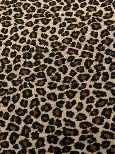 Destin Judy Leopard-print Knitted Scarf In Black