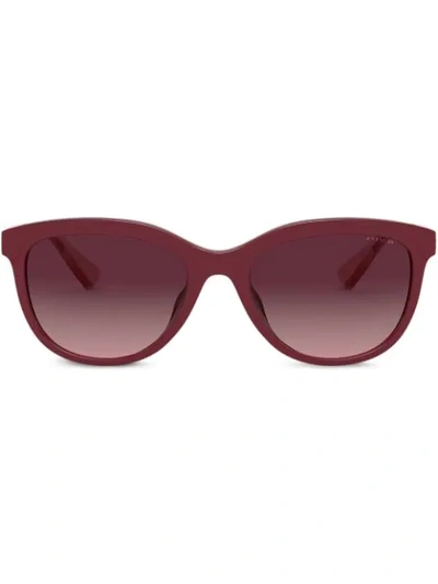 Shop Coach Cat-eye Sunglasses In Red