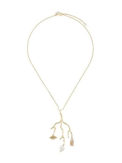 Shop Wouters & Hendrix Reves De Reves Branch Necklace In Gold