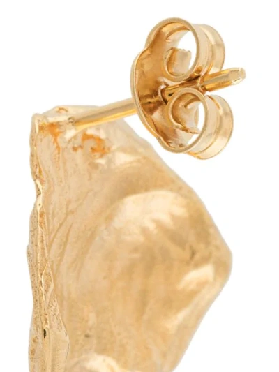 Shop Alighieri Shadow And Pearl Earrings In Gold