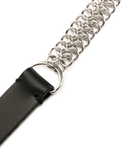 Shop Balmain Chain-detail Belt In Black