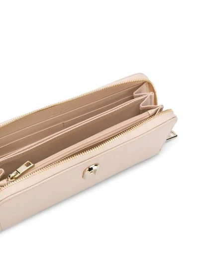 Shop Furla 1927 All Around Zip Wallet In Neutrals