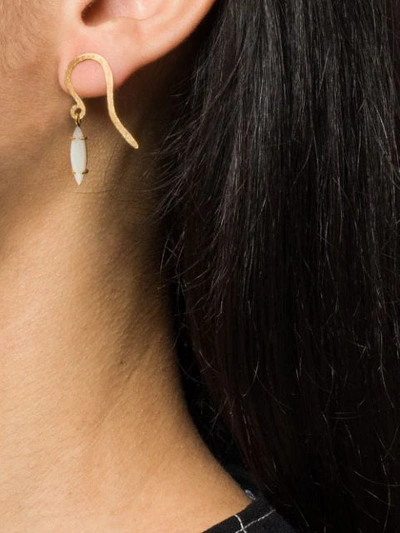 Shop Wouters & Hendrix I Play Mother Of Pearl Earrings In Gold