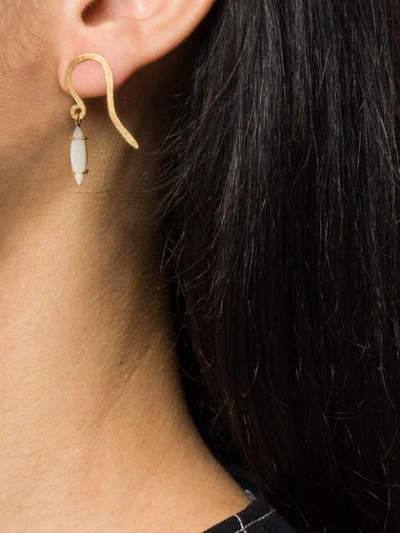 Wouters & Hendrix I Play Mother Of Pearl Earrings In Gold