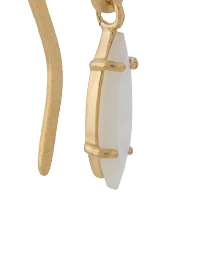 Wouters & Hendrix I Play Mother Of Pearl Earrings In Gold
