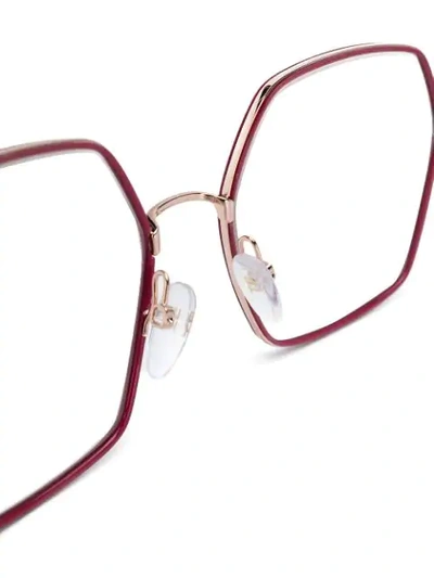 Tom Ford Ft5615b Hexagonal-frame Glasses In Pink
