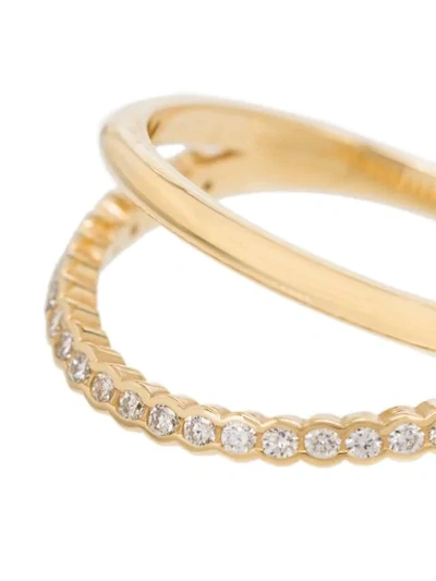 Shop Kimai 18k Yellow Gold Diamond Ally Ring In Metallic
