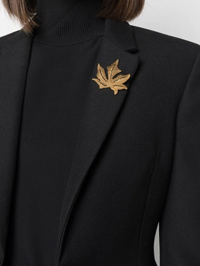 Pre-owned Dior  Autumn Leaf Brooch In Gold