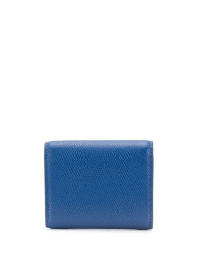 Shop Valentino Small Vsling Wallet In Blue
