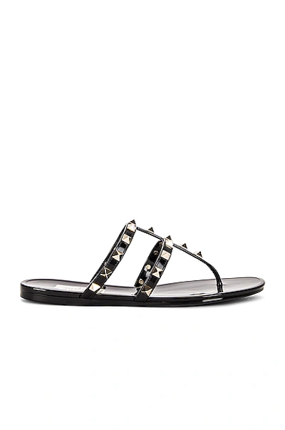 Shop Valentino Summer Rockstud Pvc Thong Sandal