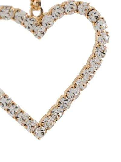 Shop Alessandra Rich Oversized Heart Earrings In Gold