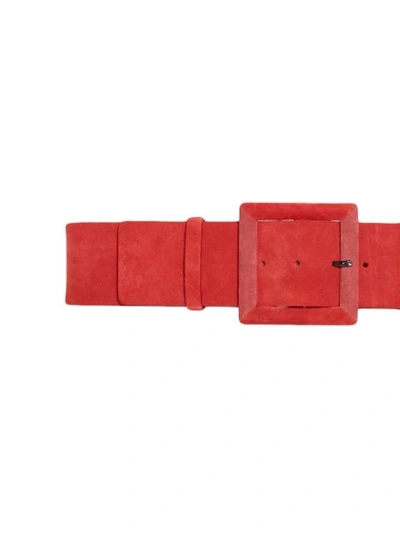 Shop Carolina Herrera Buckle-fastening Belt In Red