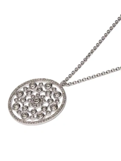Shop Astley Clarke 14kt White Gold Diamond Large Icon Nova Pendant Necklace
