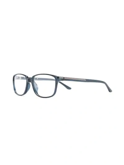 Pre-owned Dior 1990s  Rectangular-frame Glasses In Blue