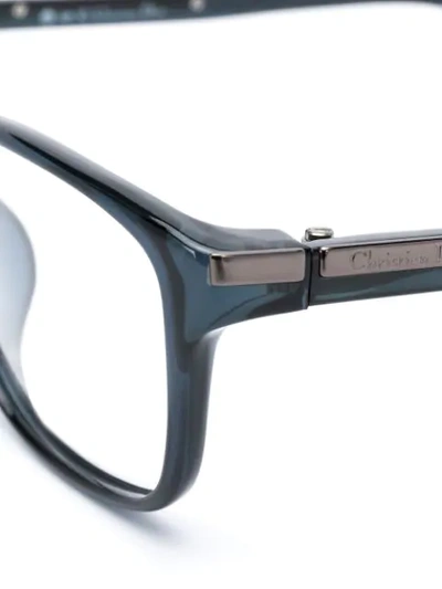Pre-owned Dior 1990s  Rectangular-frame Glasses In Blue