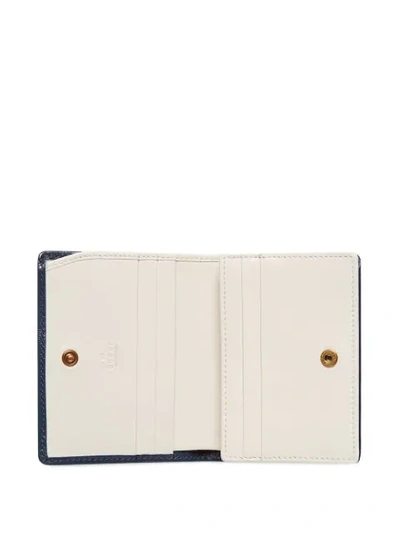 Shop Gucci Gg Marmont Card Case Wallet In White
