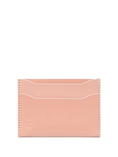 Shop Ally Capellino Logo Embossed Cardholder Wallet In Pink