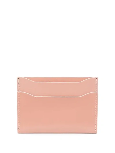 Shop Ally Capellino Logo Embossed Cardholder Wallet In Pink