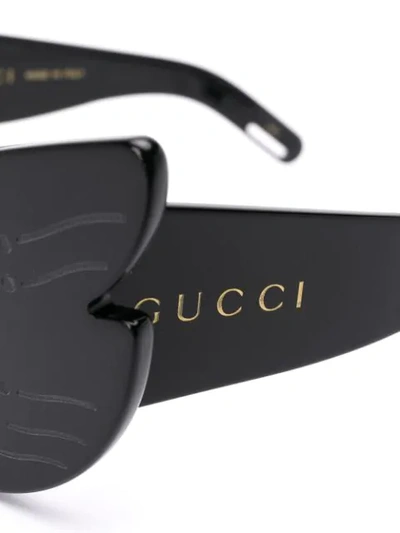Shop Gucci Gg0710s Mask-frame Sunglasses In Black