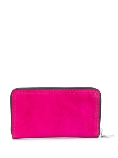 Shop Diesel Colour-block Wallet In Pink